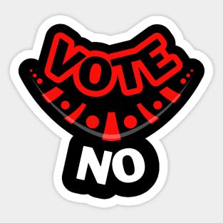 Vote No To The Voice Indigenous Voice To Parliament Boomerang White Edition Sticker